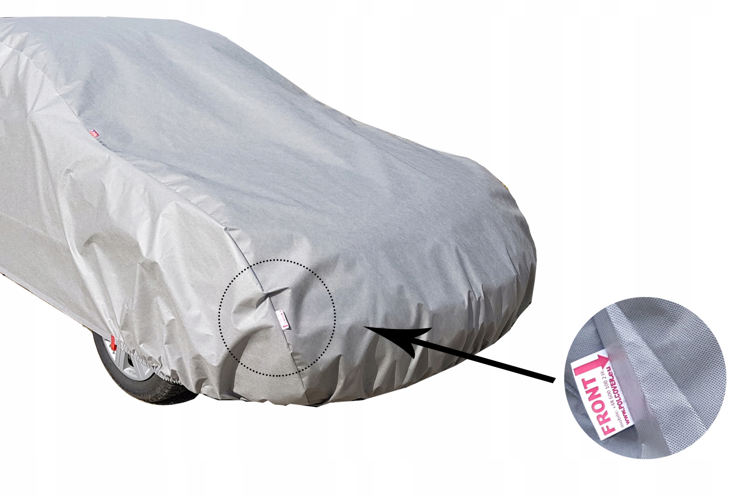 POLCOVER Pokrowiec na auto SIMPLE r. M sedan 410-440cm Długość 440 cm