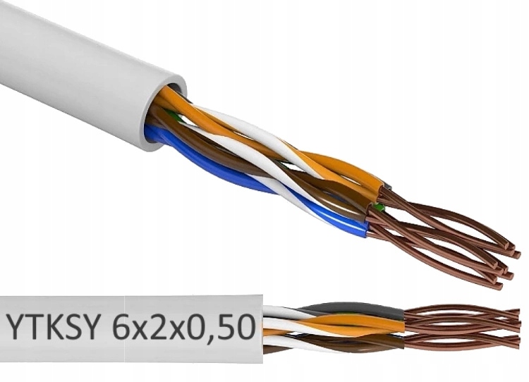 

Zamel Przewód Kabel Telefoniczny Ytksy 6x2x0,5 0,5