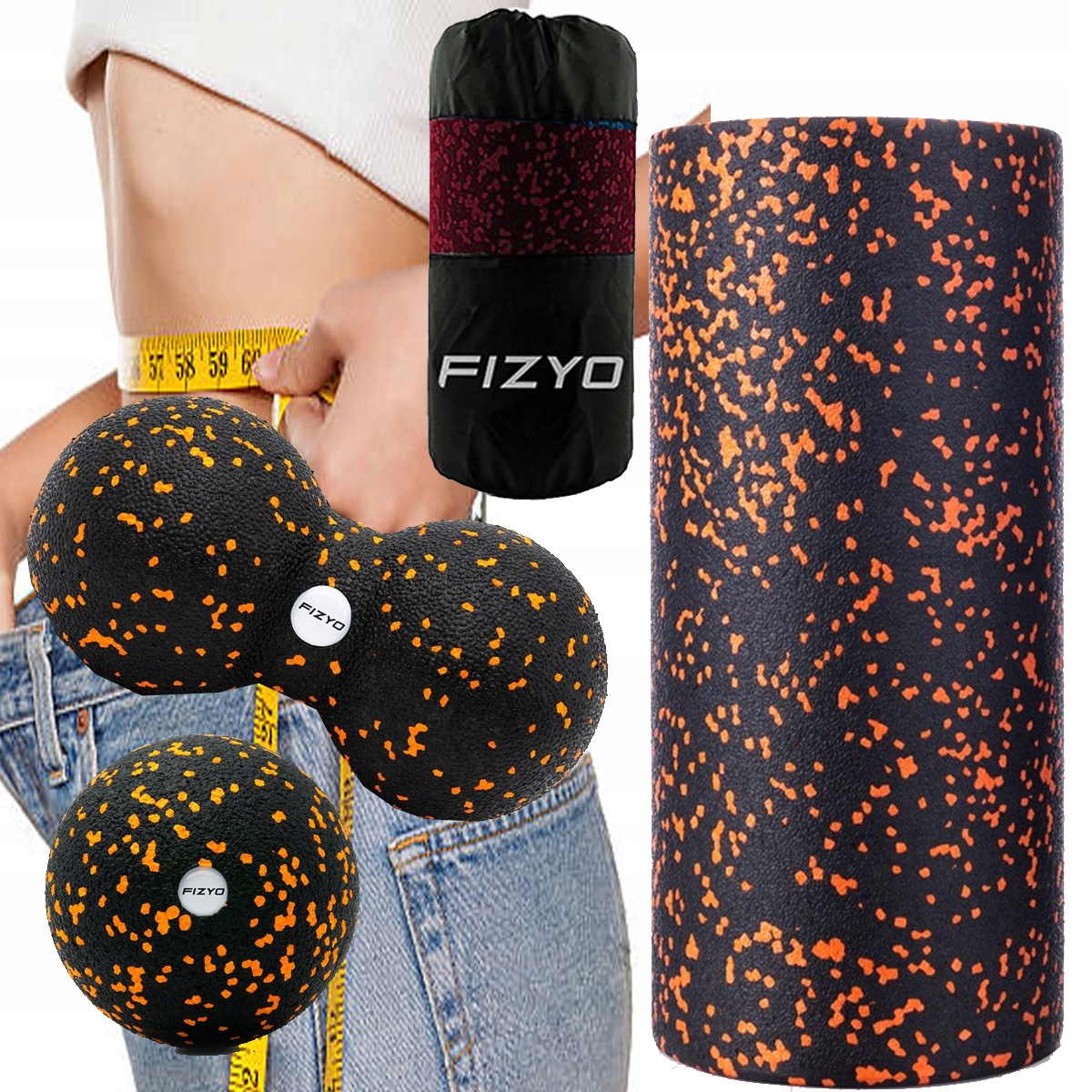 

Wałek Masażu Roller Piłka Zestaw Masażer Crossfit