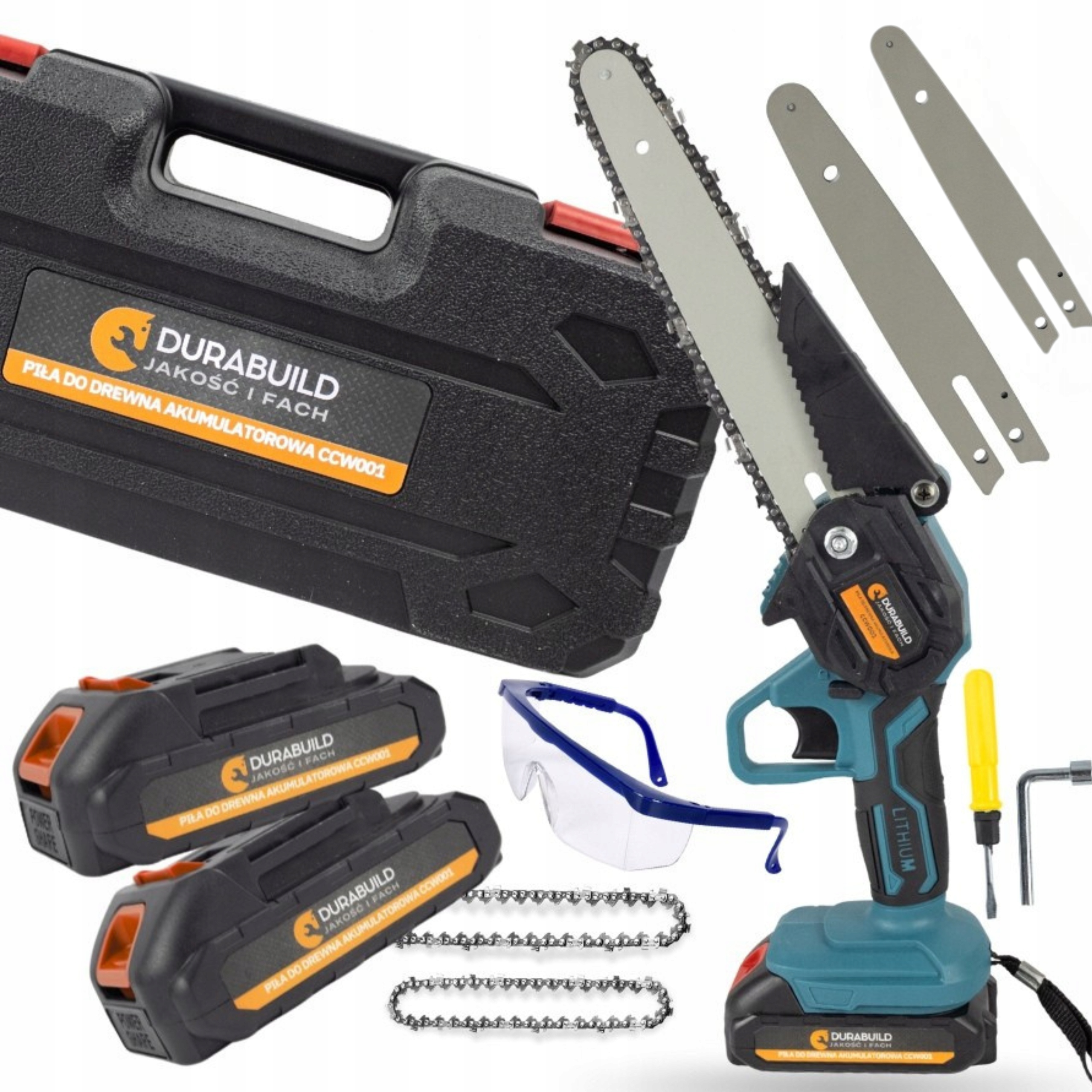 Bezszczotkowa Piła Akumulatorowa 6" 4" Pilarka Elektryczna Mocna Zestaw