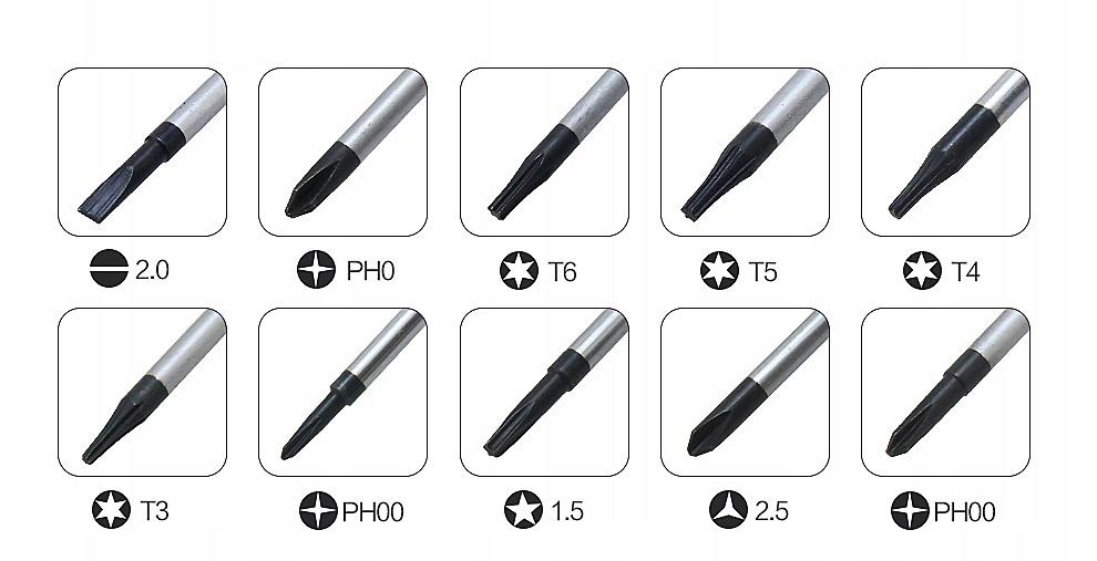 WKRĘTAKI PRECYZYJNE MAGNETYCZNE TORX BST-8800D 10x Marka Best Tools