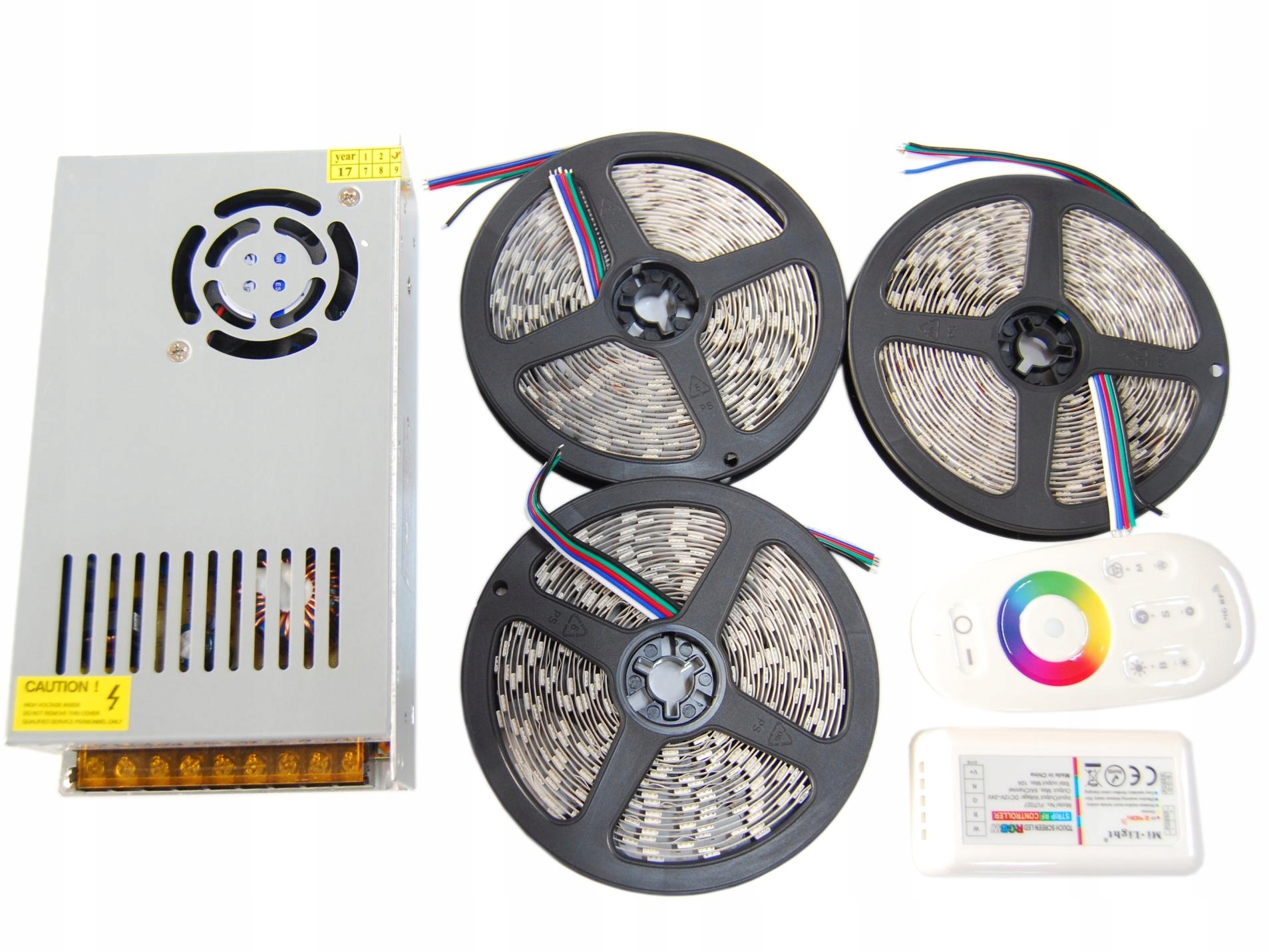 ZESTAW Taśma LED RGBW 12m PREMIUM 720D CIEPŁA 5050