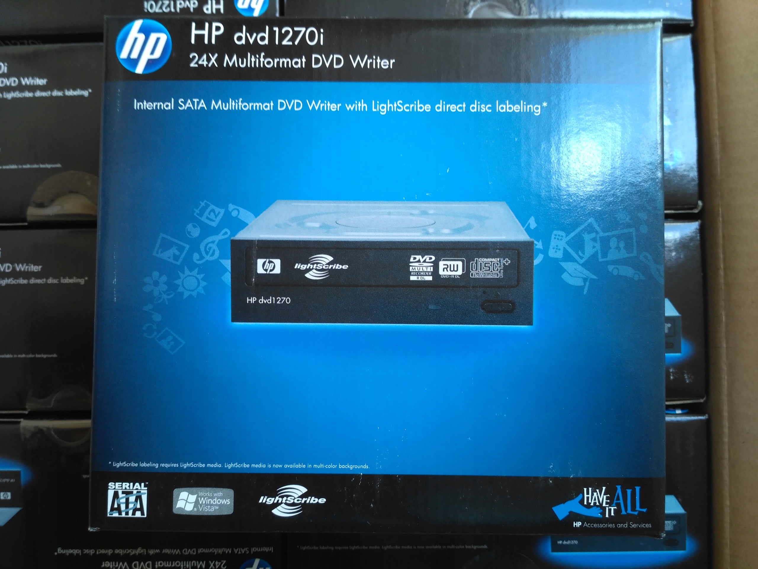 Hp dvd1270i Sata Box Nowy Oem LiteOn iHAS 624A /Plextor PX-880SA