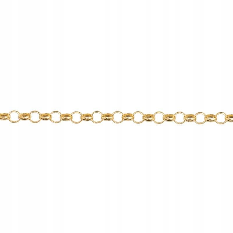 

Złoty łańcuszek splot Rolo 50 cm Srebro 925