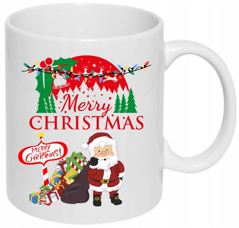 KUBEK PREZENT KAWA MERRY CHRISTMAS WESOŁYCH ŚWIĄT