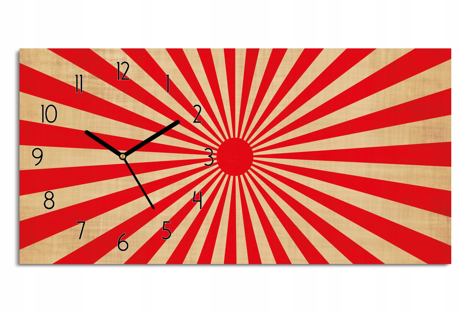 

zegar na ścianę 60x30 Japonia słońce wzór