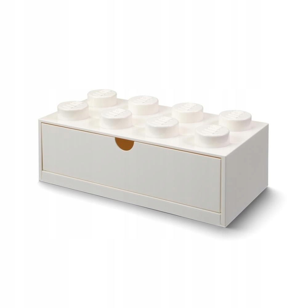 Lego Kontejner Kostka Se Zásuvkou Osmička Bílá