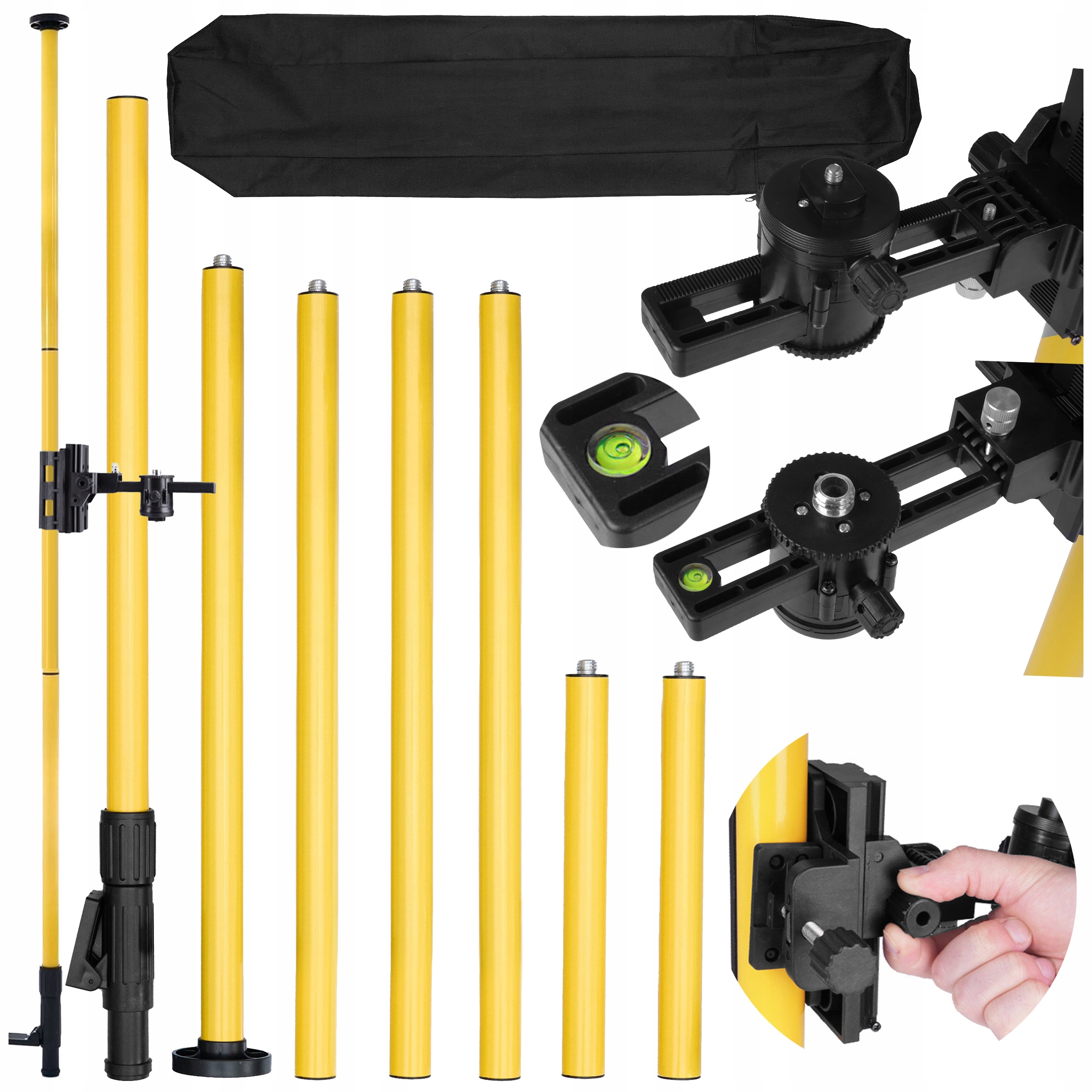 Rozpěrný Stativ, Tyč Pro Laserovou Vodováhu, Laser 72 420 CM Deko