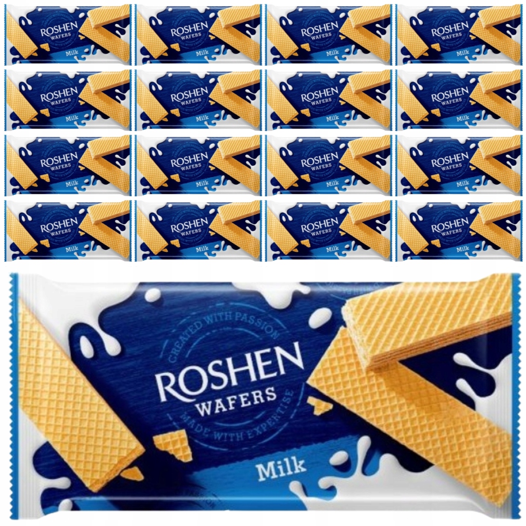 Levně Roshen Oplatky s náplní a mléčnou příchutí 216 g x 16 kusů