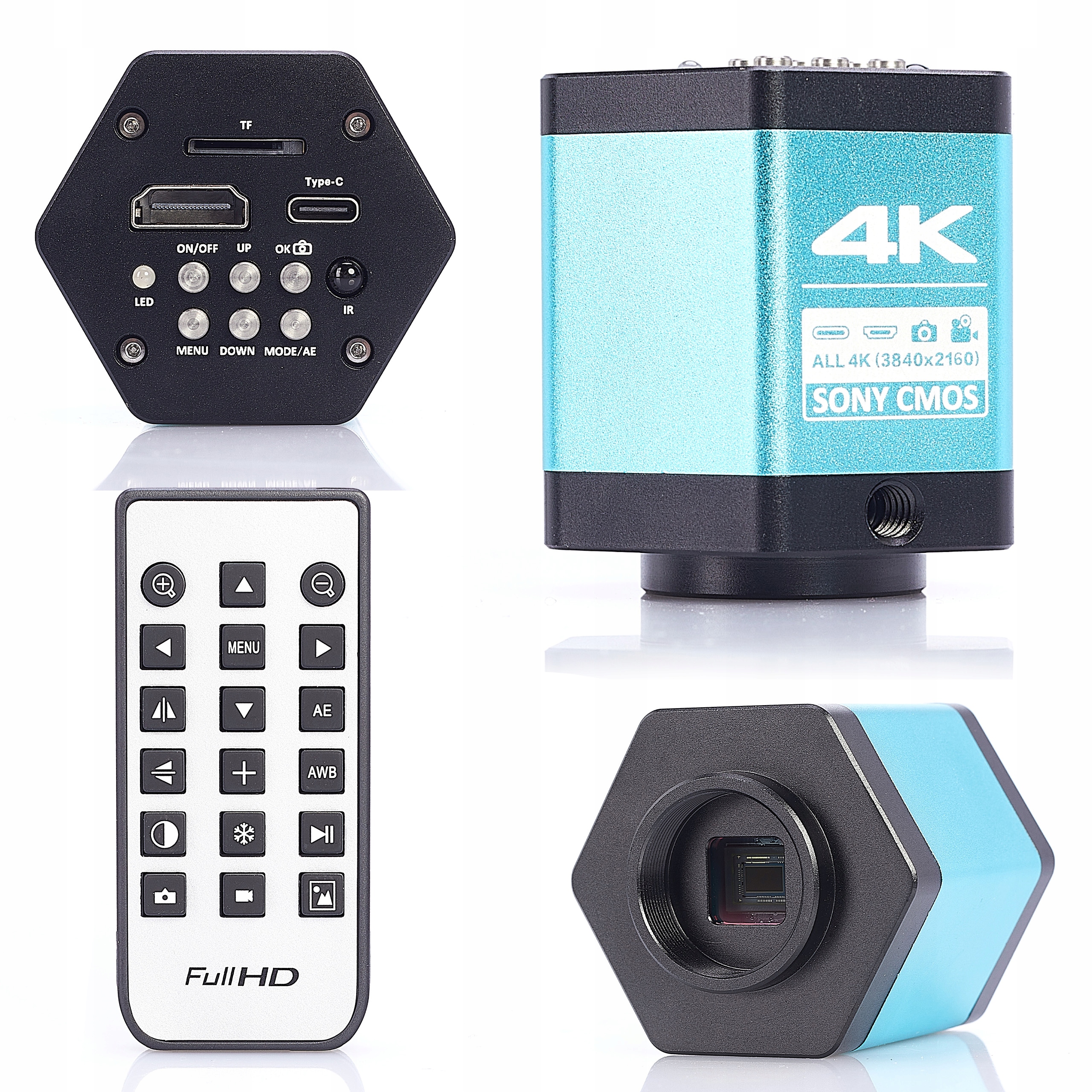 Kamera Pro Mikroskop „blue Hexagon“ 4K H