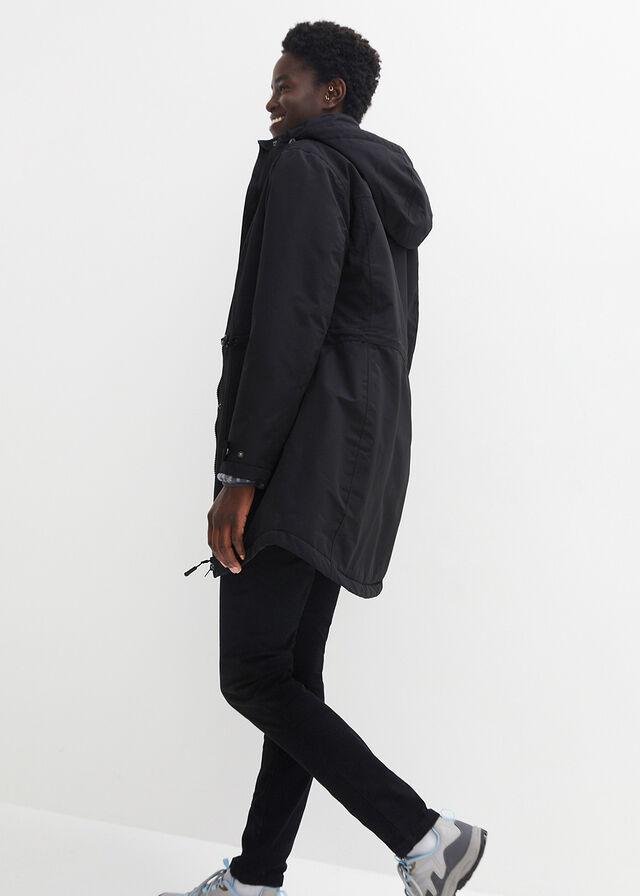 42 Bonprix PŁASZCZ 3 W 1 Z KURTKĄ WEWNĘTRZNĄ Z POLARU Materiał dominujący poliester