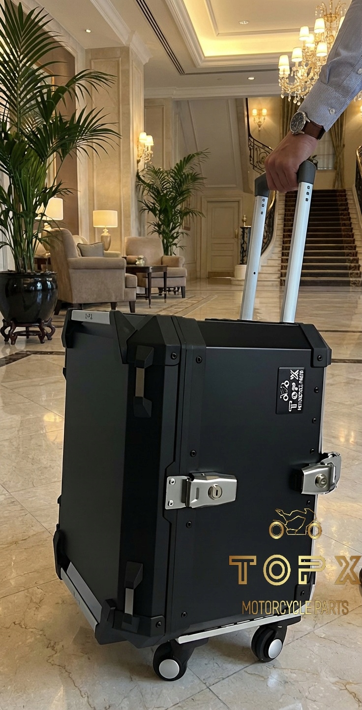 Kufr kolečka Motocyklový Centrální Alu Taška 58L TopX Rám