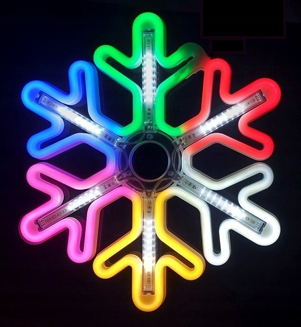 OZDOBA ŚWIĄTECZNA MULTIKOLOR LED W OKNO ŚNIEŻYNKA Kod producenta GWZ1