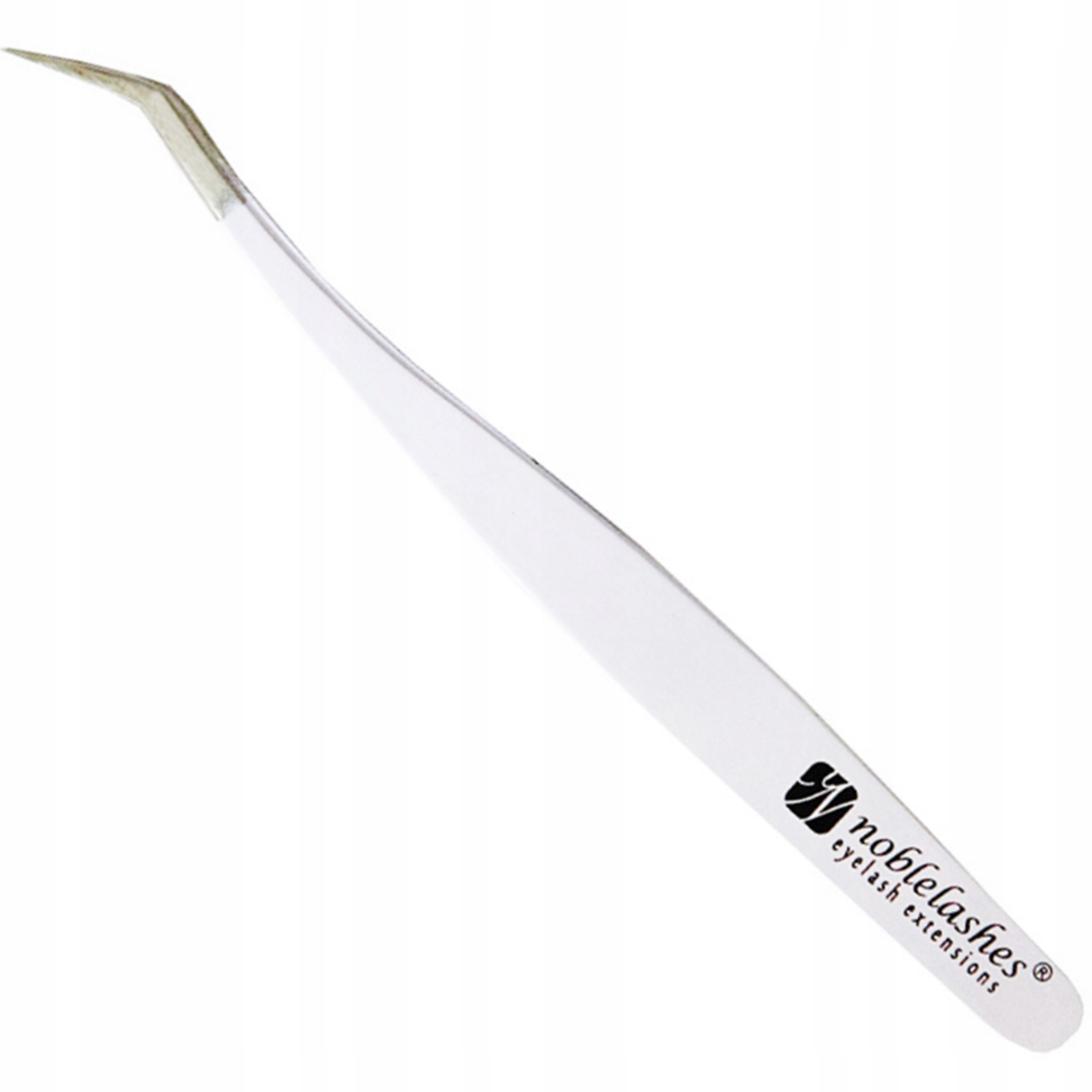 Pęseta do przedłużania rzęs White Curved