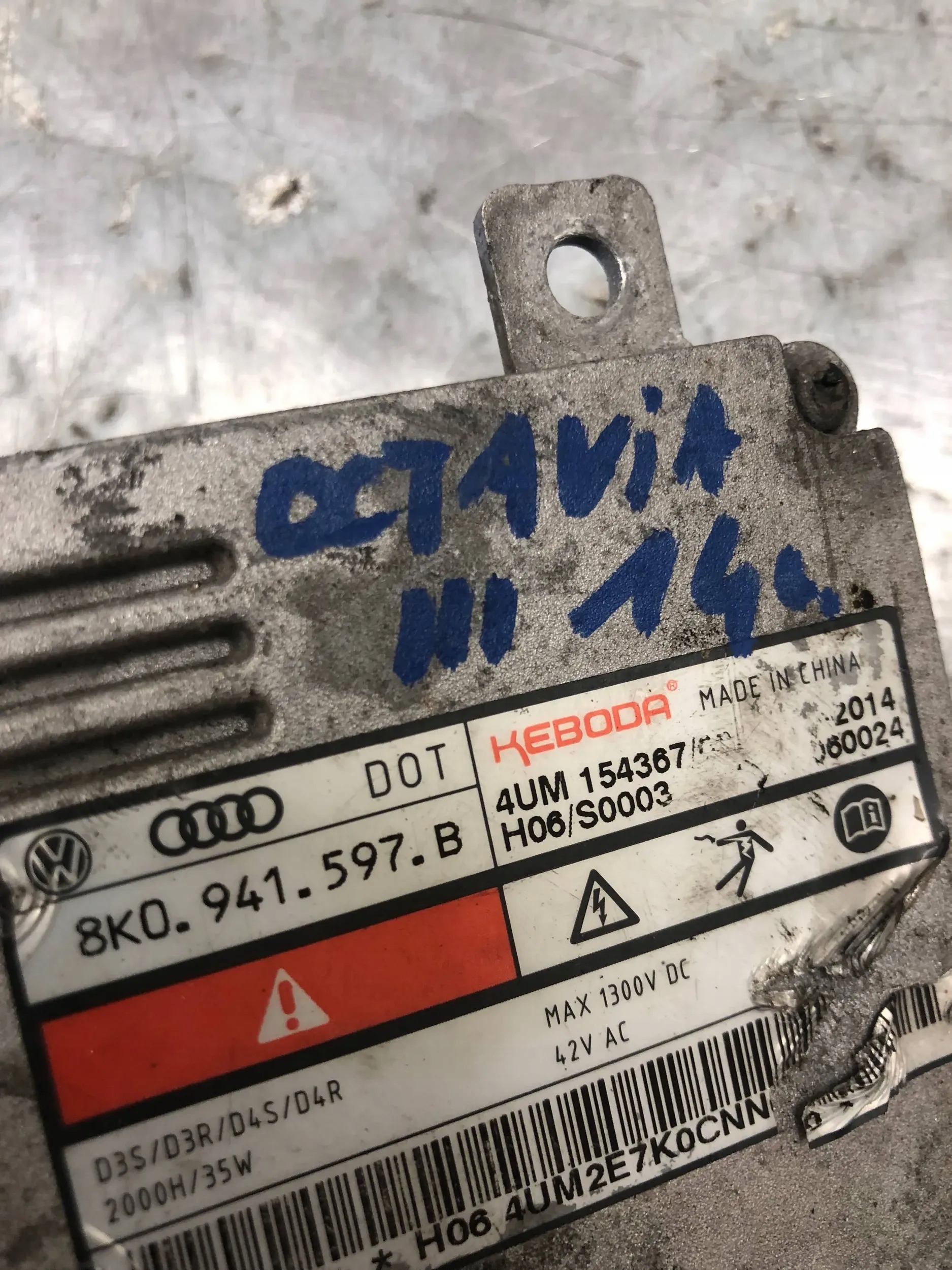 Centralina modulo luci SKODA OCTAVIA III VRS 8K0941597B