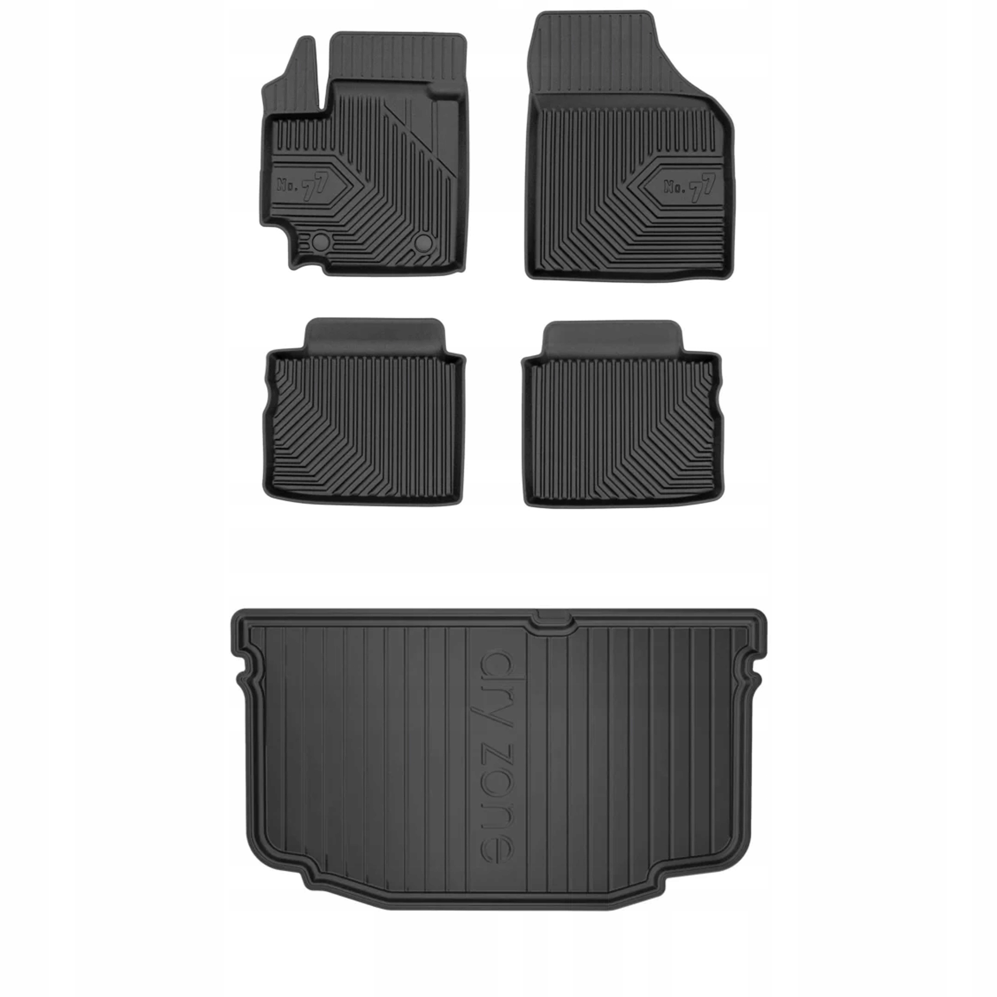 Gumová sada koberčekov a rohoží Suzuki Celerio od roku 2014 Hatchback