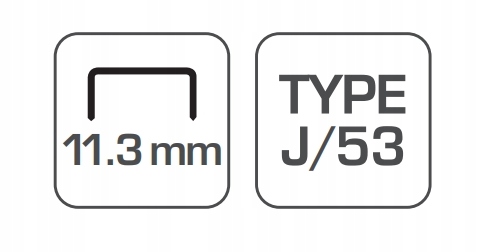 Zszywki typ J, 8mm, 11.3mm, 1000 pcs Hoegert EAN (GTIN) 5901867121042