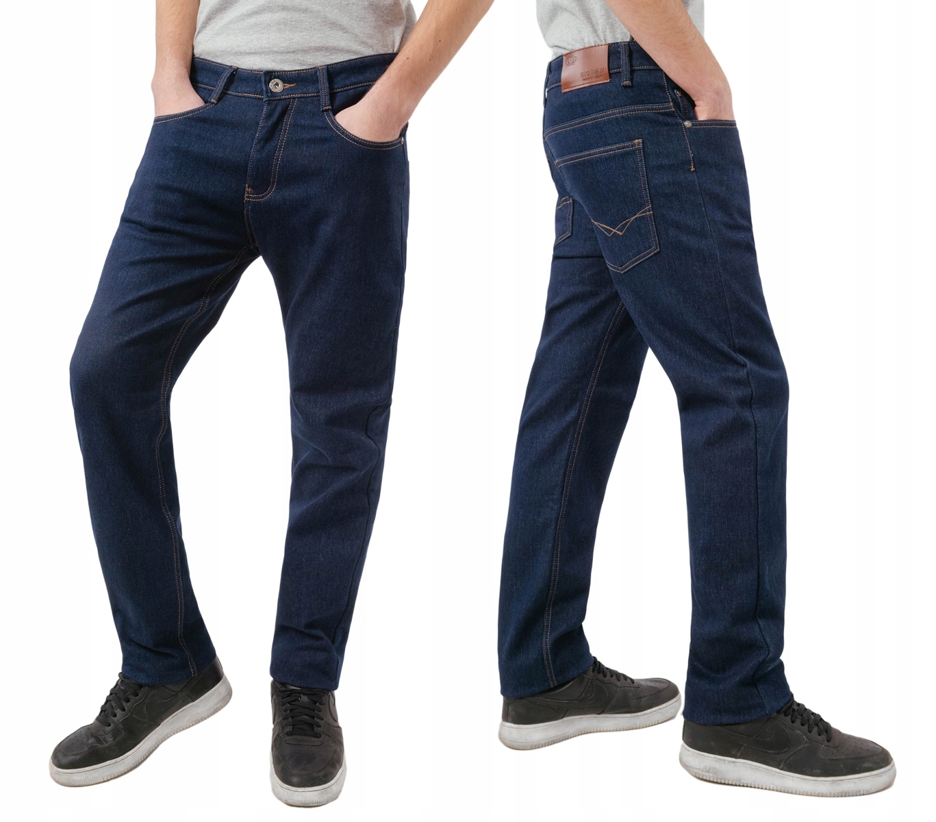 

Spodnie Jeansy Ocieplane Polarem Męskie B222 W 40