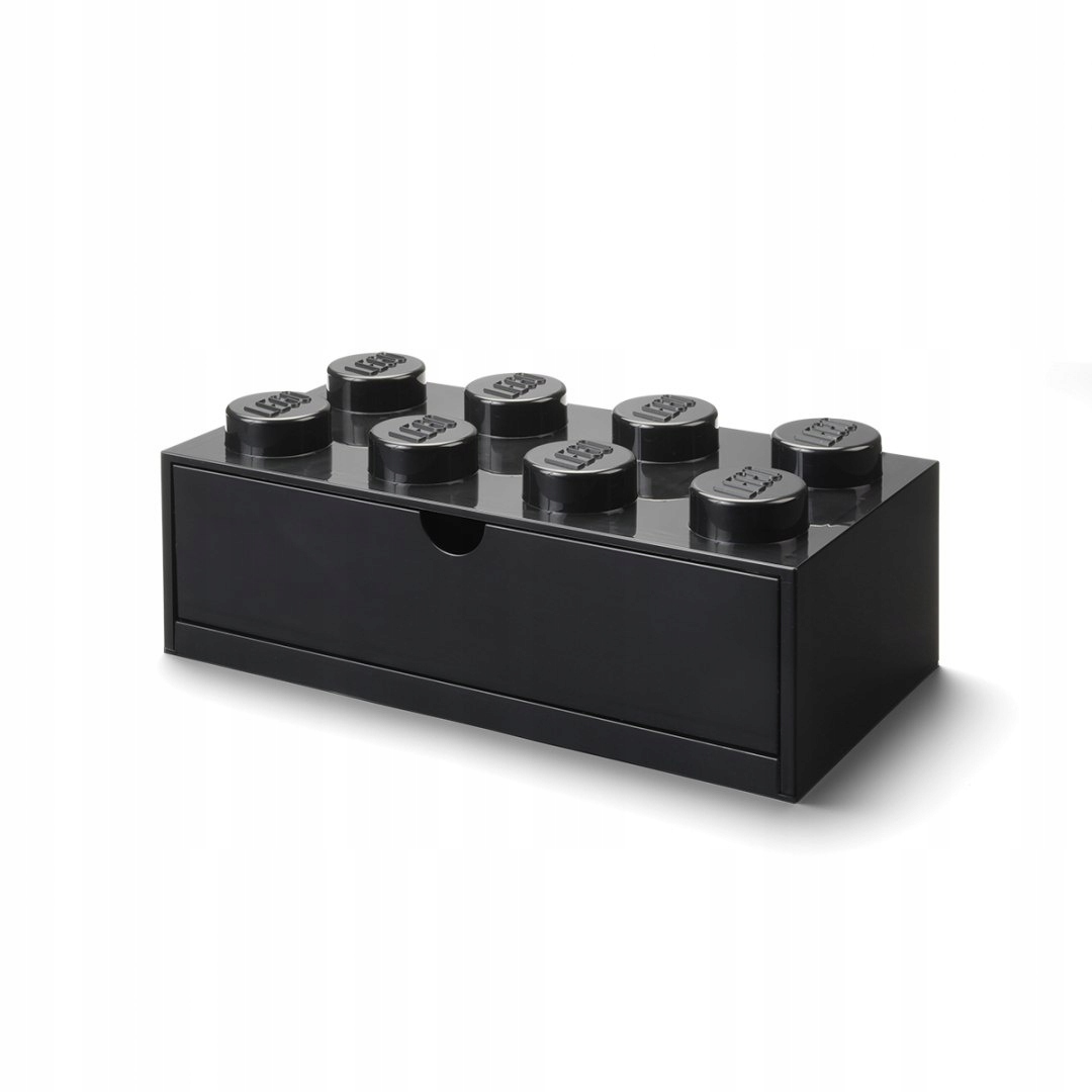 Lego plastová nádoba Šuplík Tvar kostky Lego Černý 32x16x11