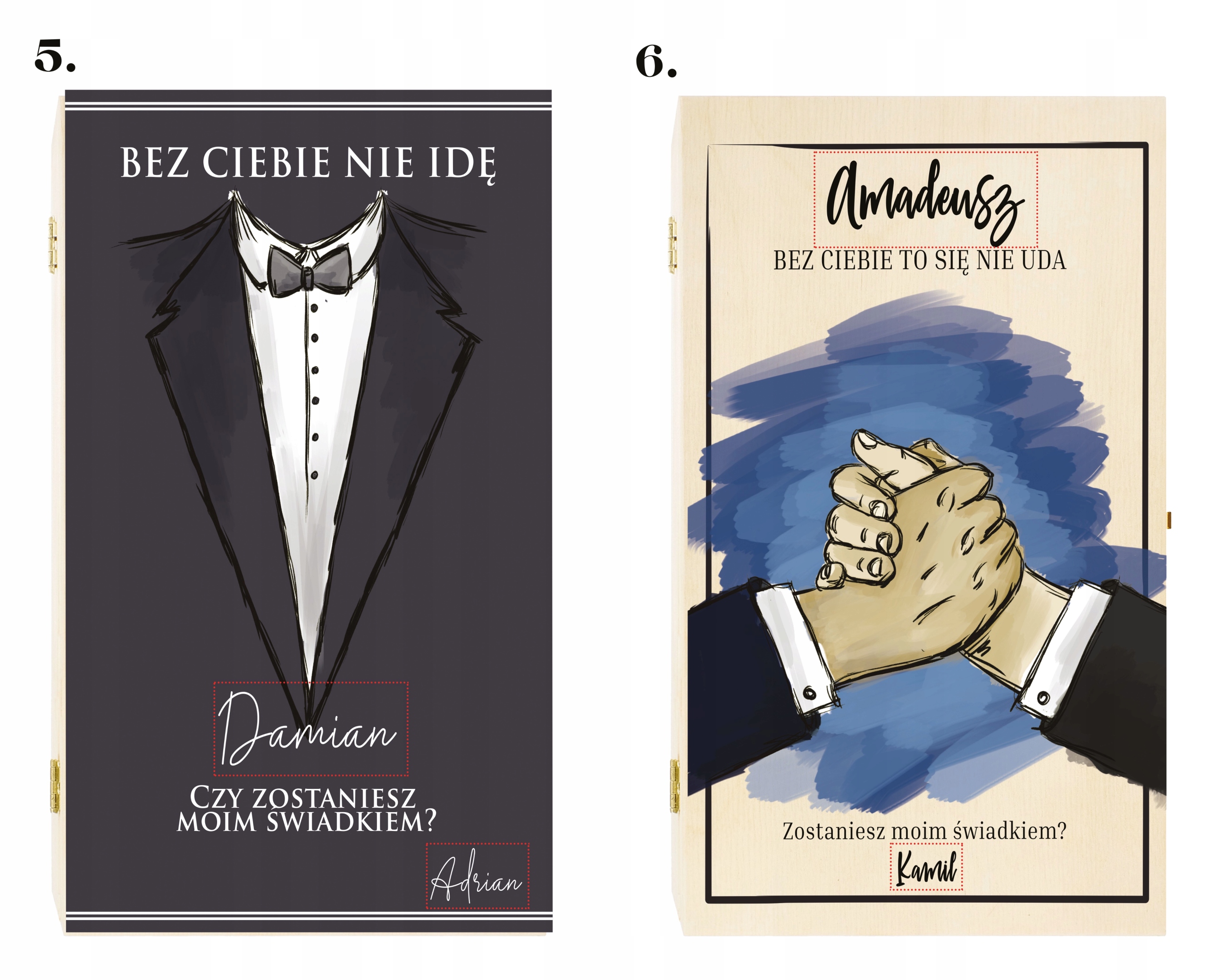 ZAPROSZENIE DLA ŚWIADKÓW PROŚBA O ŚWIADKOWANIE Kształt inny