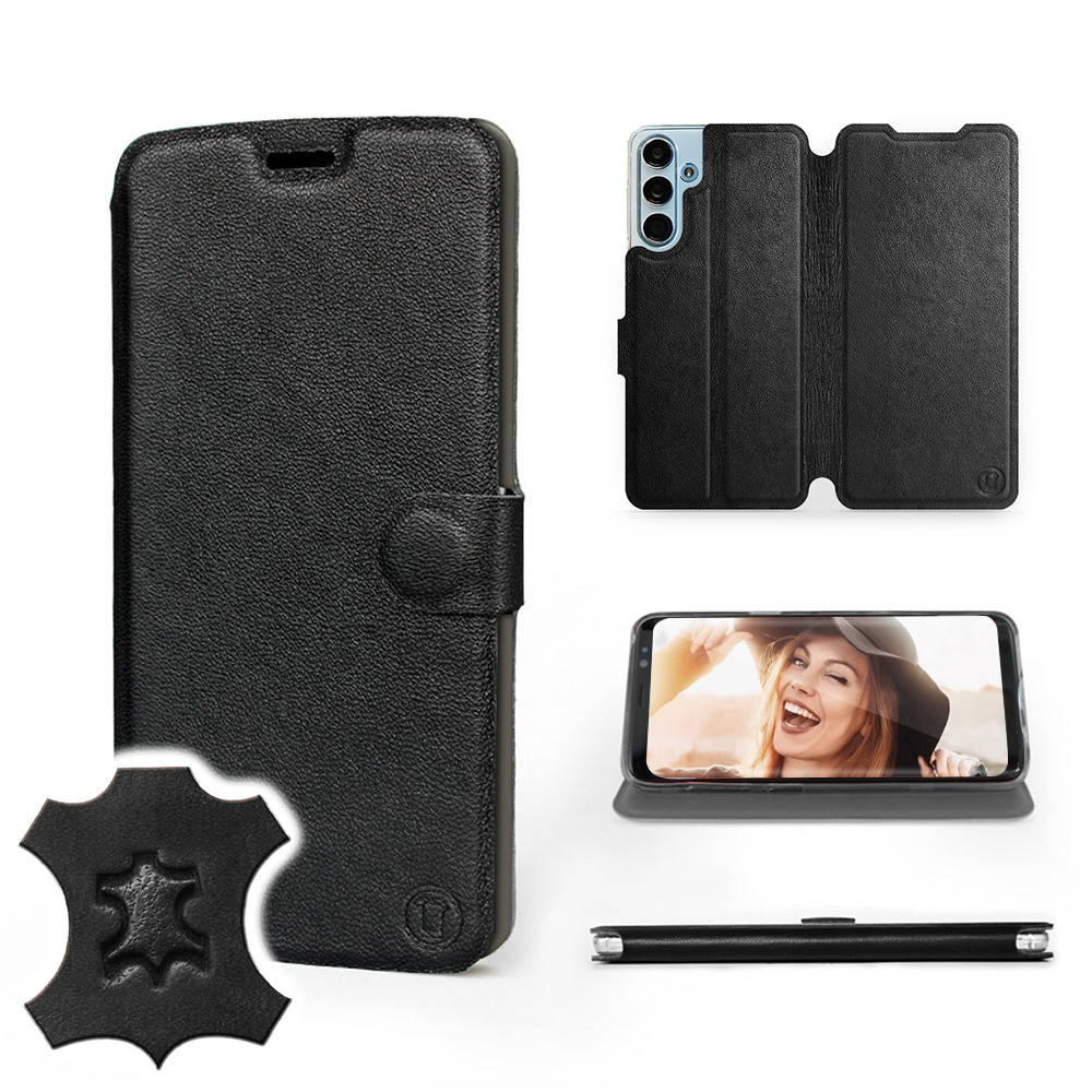 Etui Mobiwear do Samsung Galaxy M55 5G Black Lea