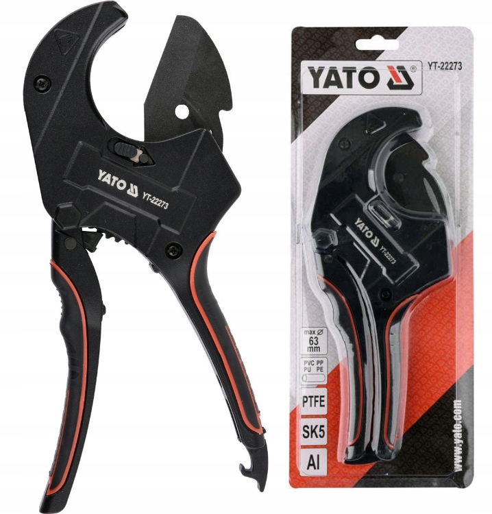 NOŻYCE DO CIĘCIA RUR PCV PP PU PESZLI OBCINAK 63mm