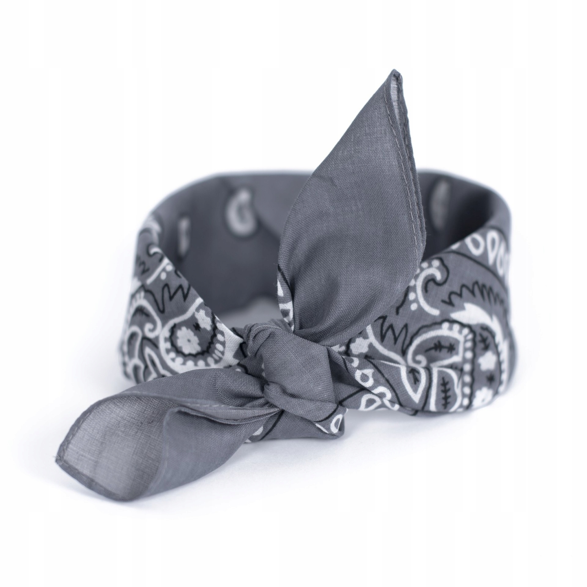 

Bandana Bawełniana Chustka Chusta Szara Klasyk