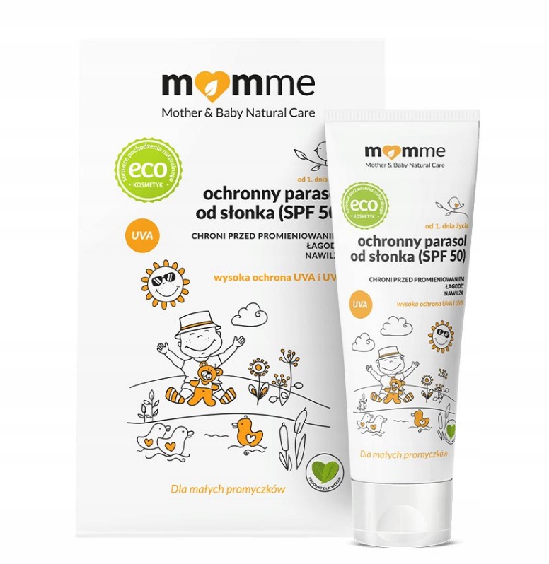 MOMME Ochronny Parasol od Słonka SPF 50 Rodzaj balsam