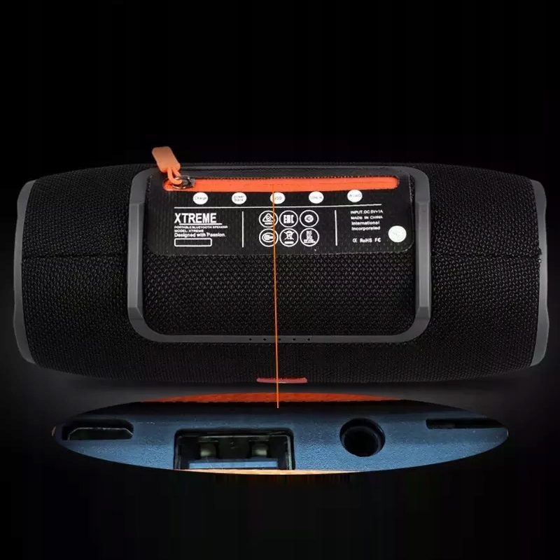 MOCNY GŁOŚNIK MOBILNY BEZPRZEWODOWY BLUETOOTH Z RADIO BASS PASKIEM NA RAMIE Zasilanie akumulatorowo-sieciowe