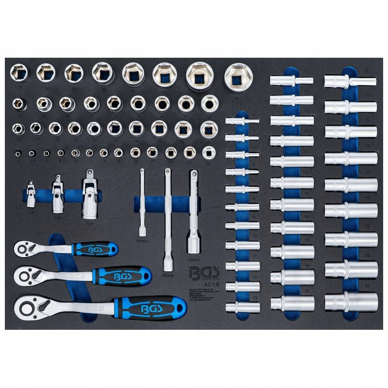 Vložka do zásuvky 3/3: sada nástrčných klíčů 80 ks Bgs 4015