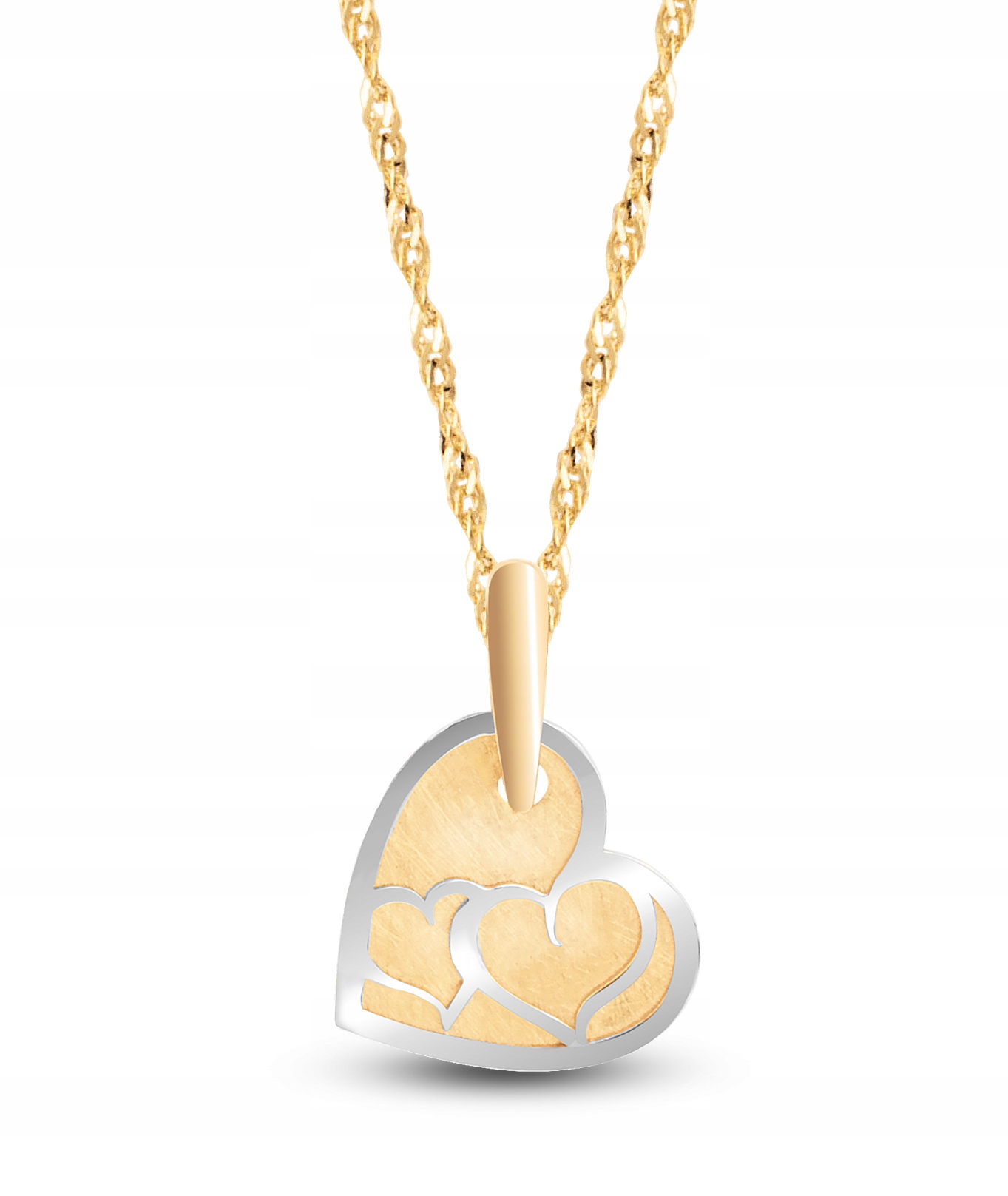 Zlatý Přívěsek Dvě Srdce Srdíčka In Love 585