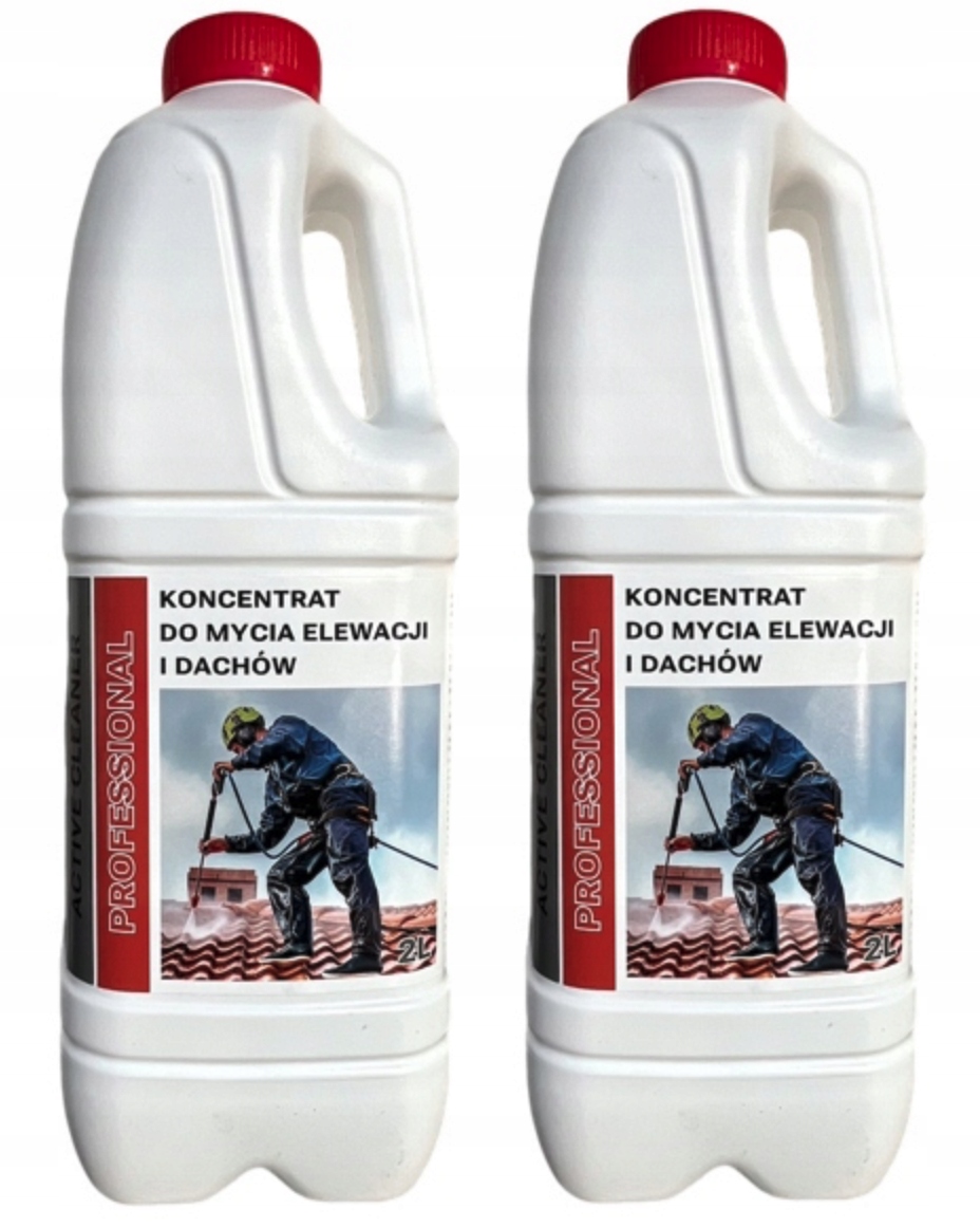 Levně Silný čisticí prostředek na fasády střech Kostky odstraňuje mech a řasy 4L Set