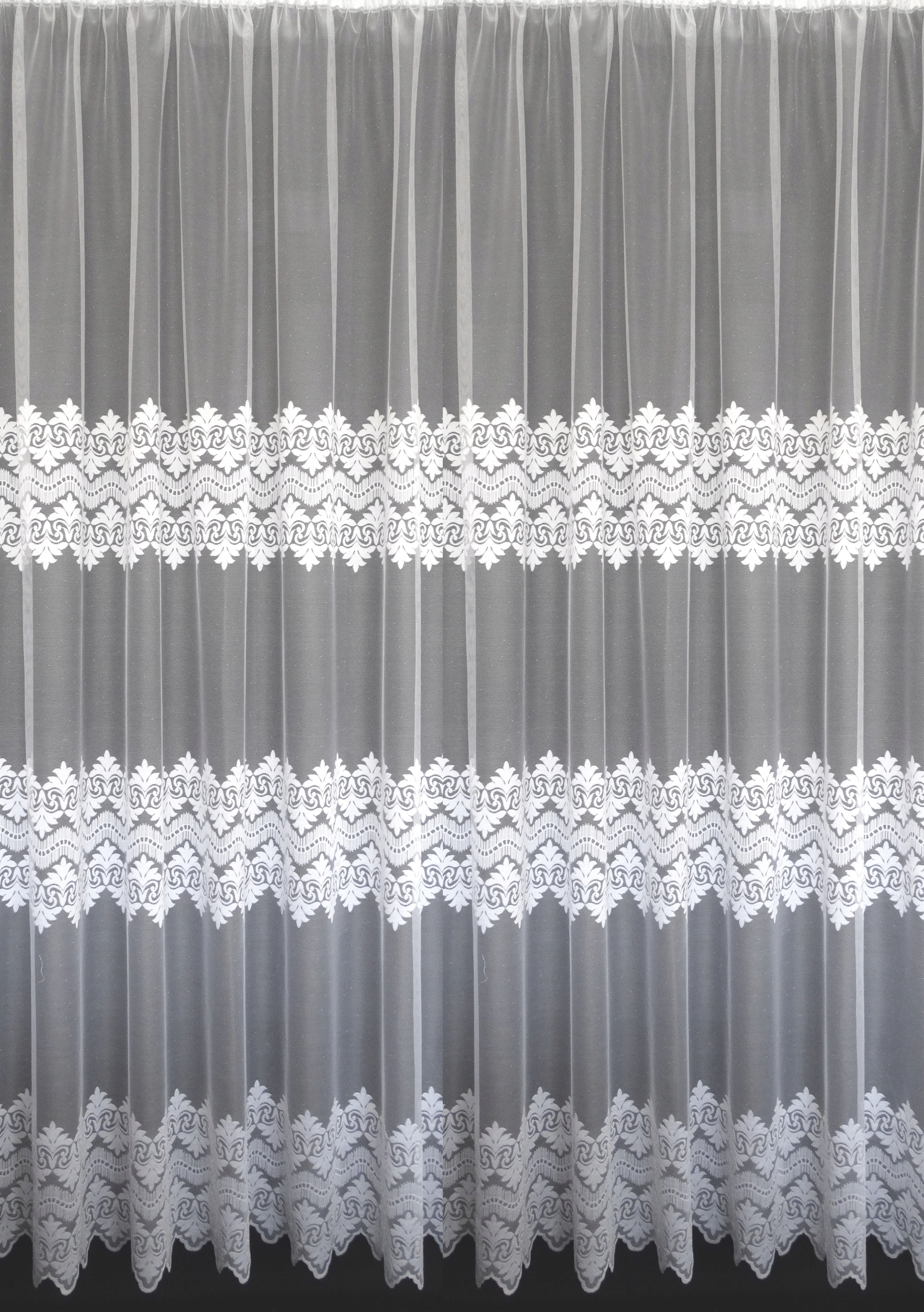 Mg Záclona 619/89 Bílá 500x245 cm hotová s páskou Skr