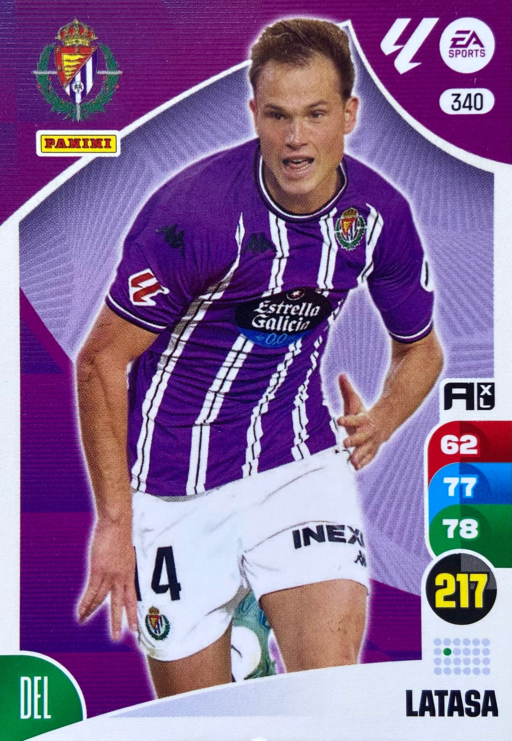 Panini La Liga 2024-25 2025 Base 340 Latasa Real Valladolid