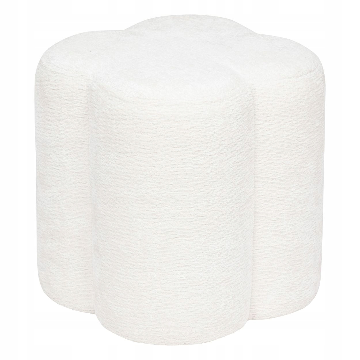 Čalúnená Pufa Ďatelina Biela Svetlá Moderná Japandi Boho Pohodlná