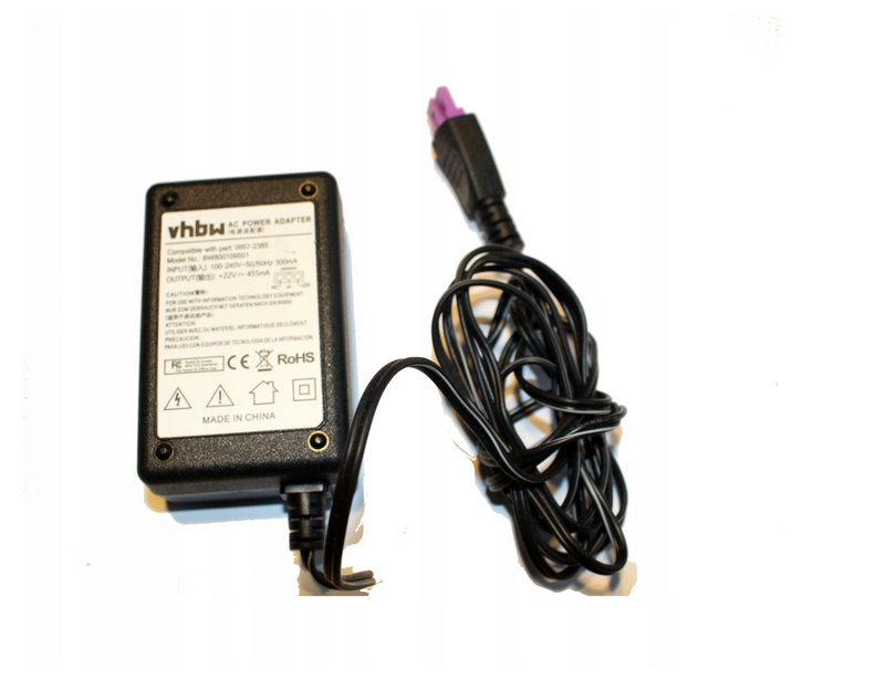 ZASILACZ do HP 0957-2385 22V 455mA + KABEL VHBW