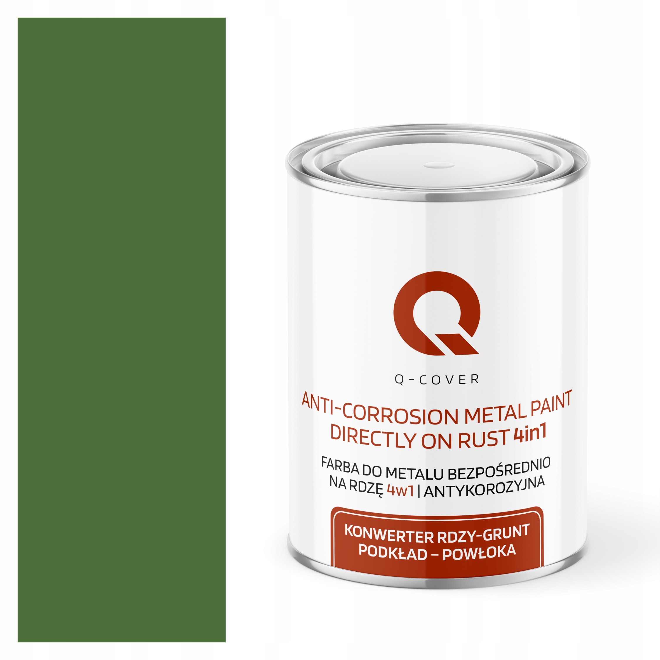 Barva Na Kov Na Rez Aluminium 4v1 Zelená Travnatá Ral 6010 Polomat 1L