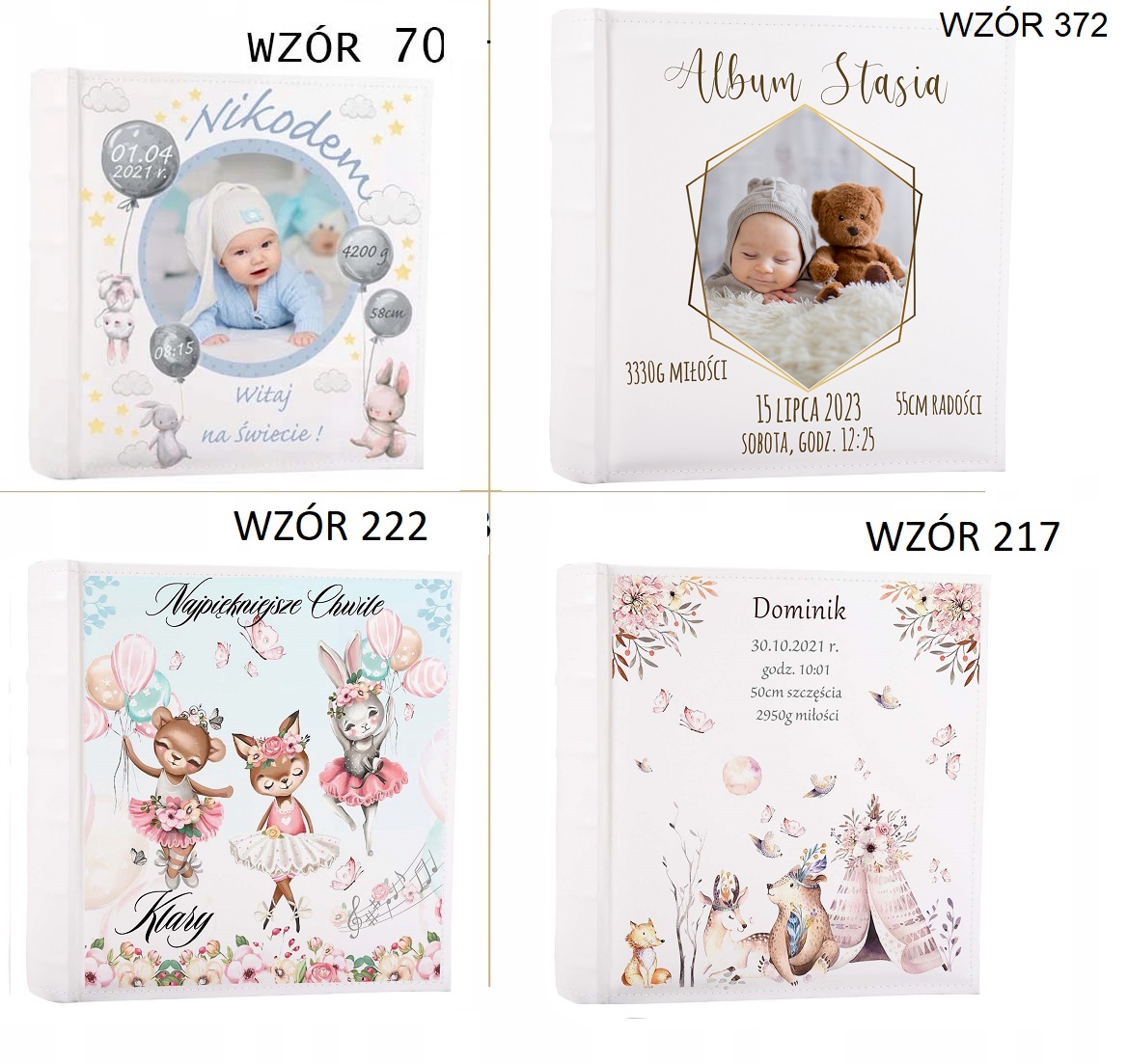 ALBUM NA ZDJĘCIA 300 CHRZEST ROCZEK METRYCZKA Model KD46300/2WHITE