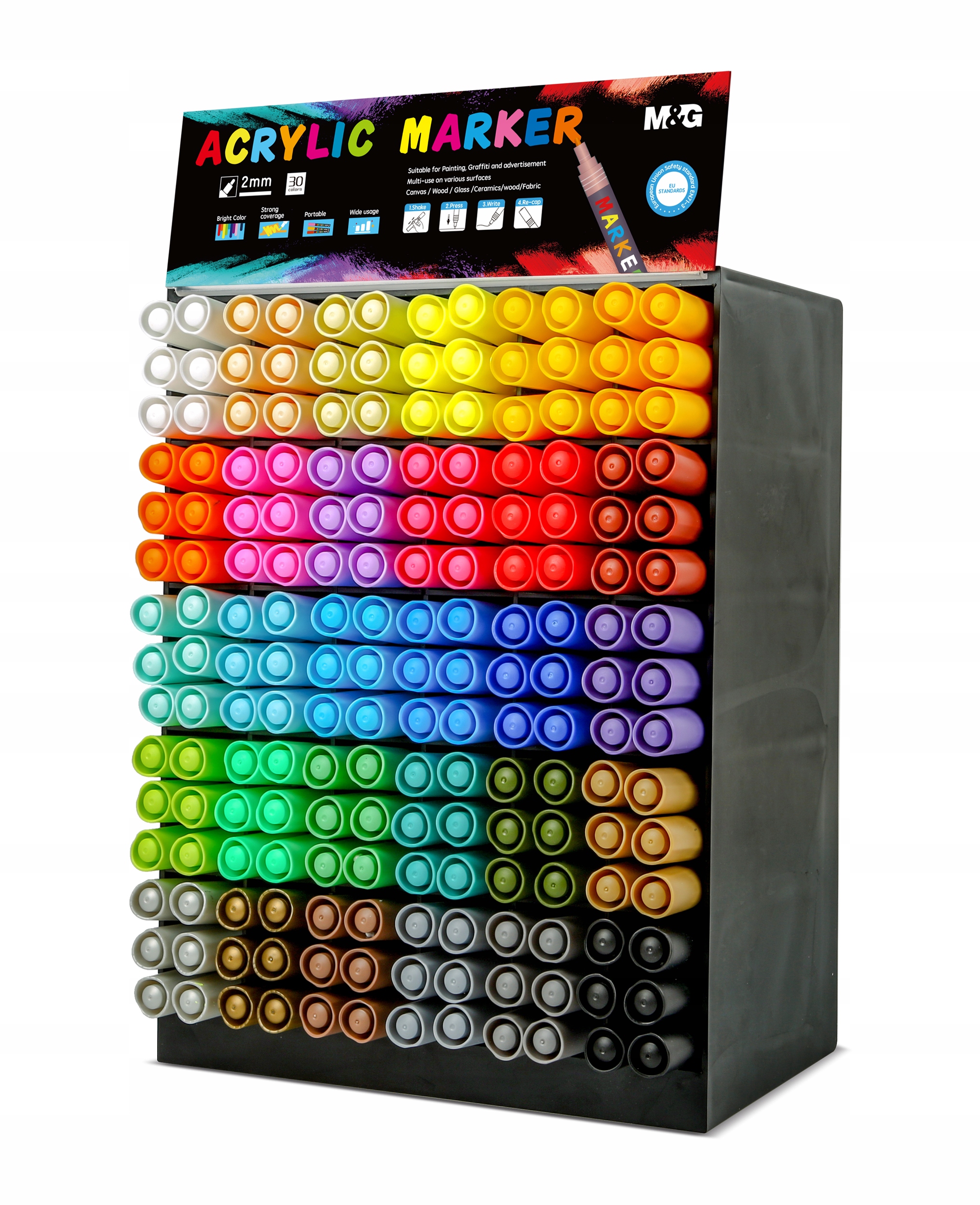 Marker AKRYLOWY MG 1-2mm 900- 9/30 CZARNY EAN (GTIN) 6931747144778