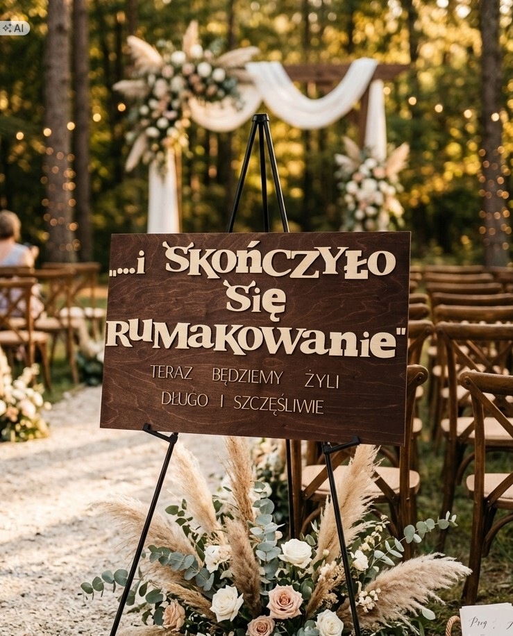 Uvítací tabule pro svatební hosty svatba svatební hostina svatební dekorace hnědá