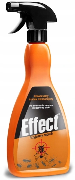 ŚRODEK SPRAY PREPARAT NA KOMARY MRÓWKI MUCHY EFFECT 500ML CYTRUSOWY ZAPACH