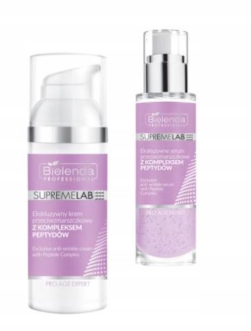 BIELENDA SUPREMELAB PRO AGE KREM+SERUM Z PEPTYDAMI