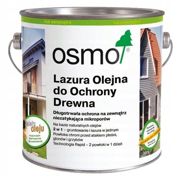 Osmo Olejová lazúra na ochranu dreva a fasády terás biela 900 2,5L