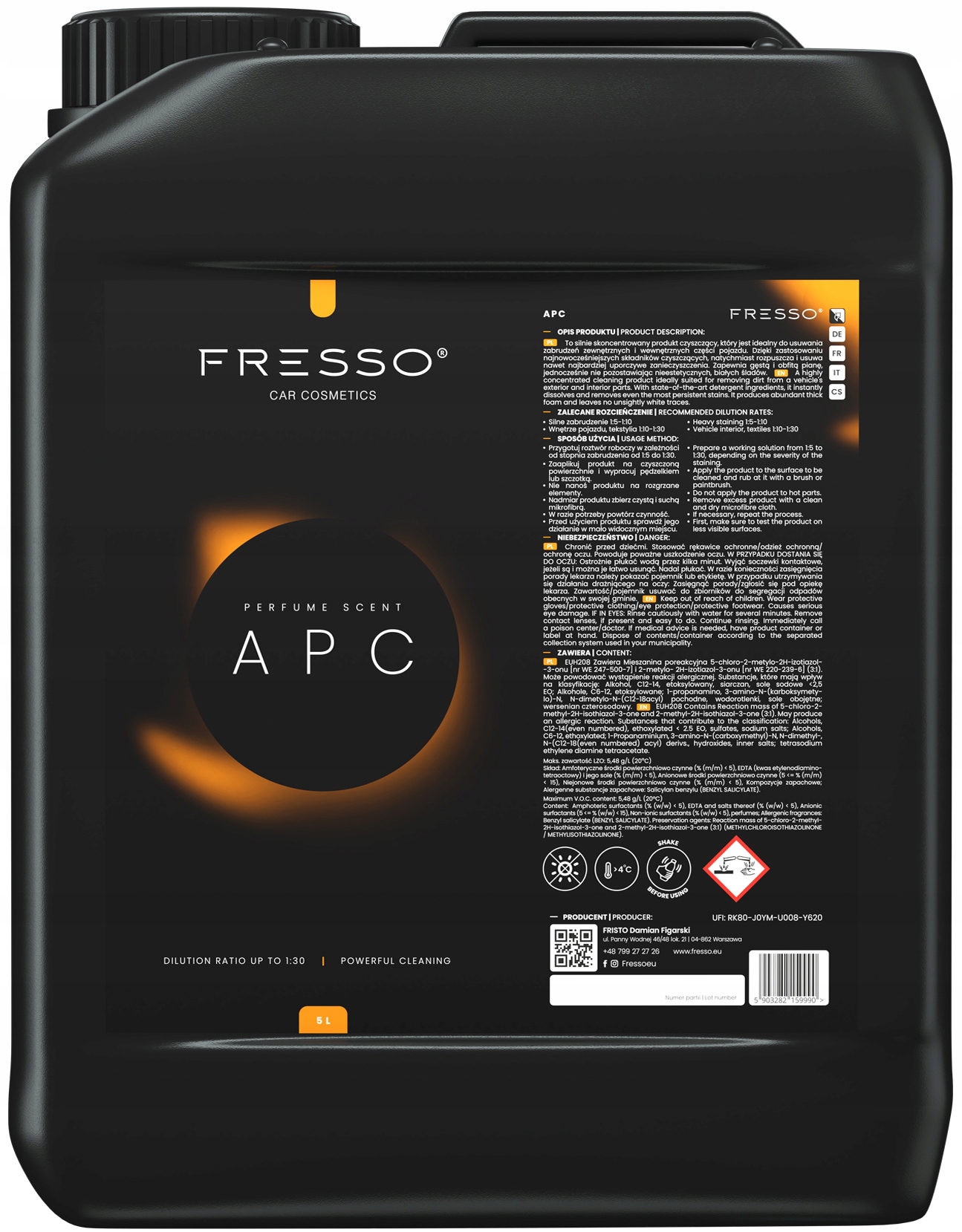 Fresso Apc 5 L Čisticí Kapalina Koncentrát /fresso/