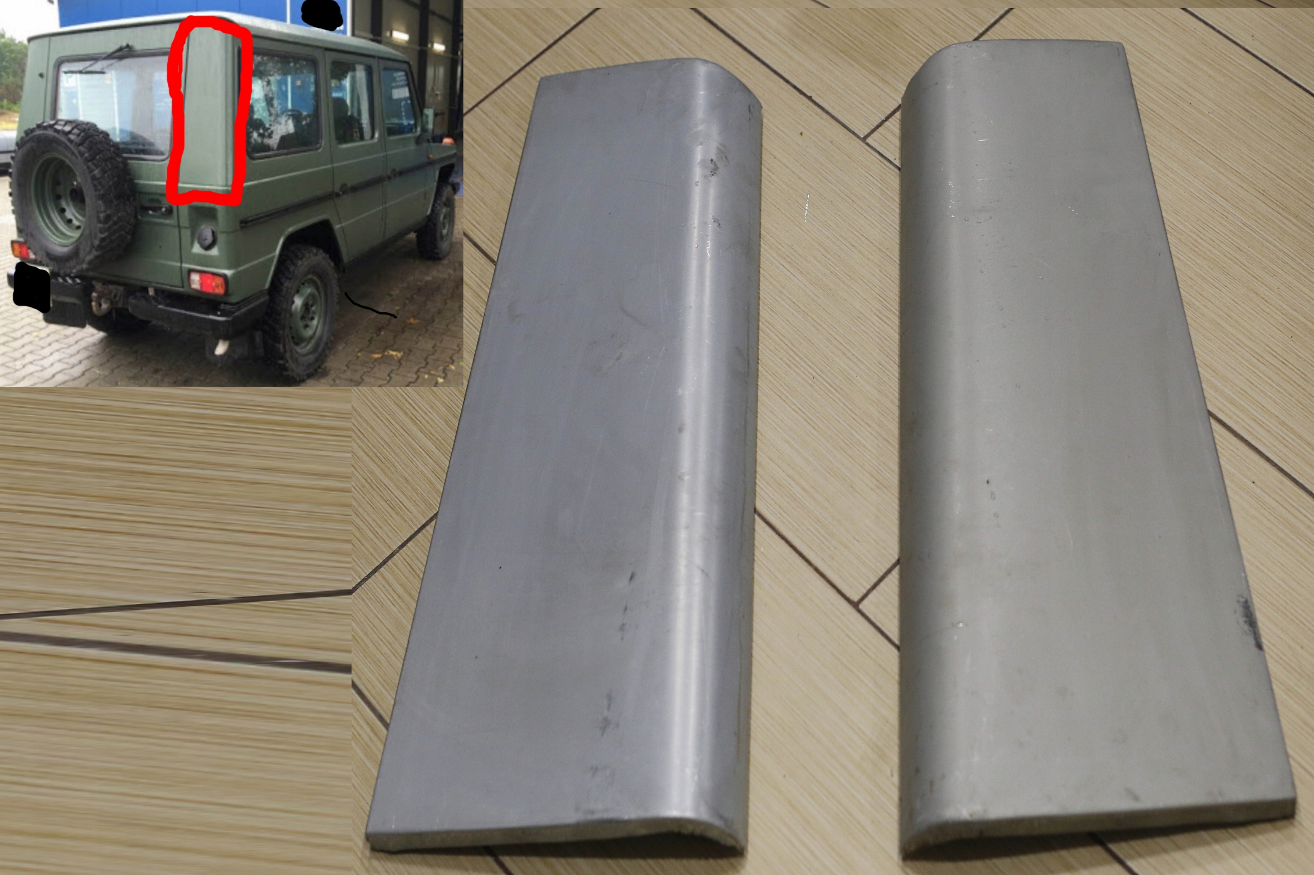 NAROZNIK TYL GOR MERCEDES G W460 W461 W463 GELENDA Part number AB3501686