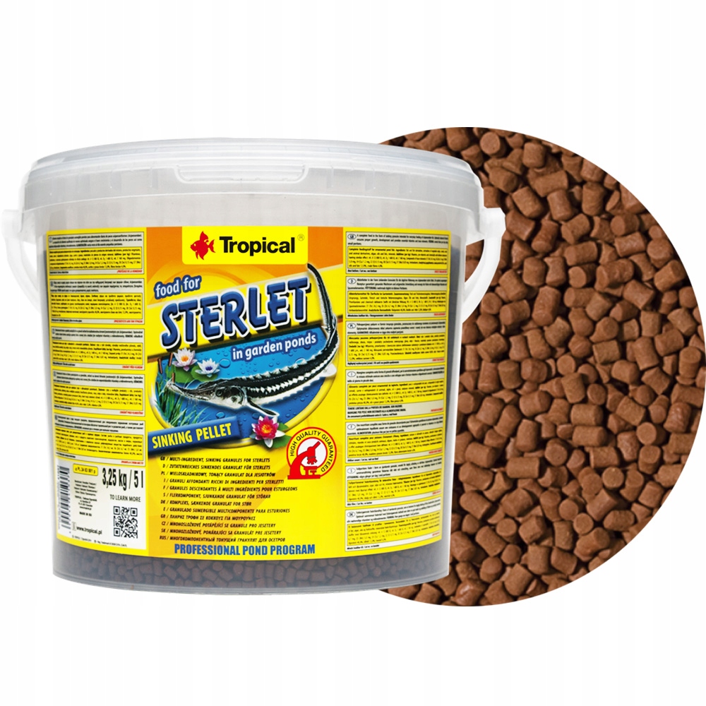 

Tropical Food For Sterlet 5L/3,25KG Dla Jesiotrów