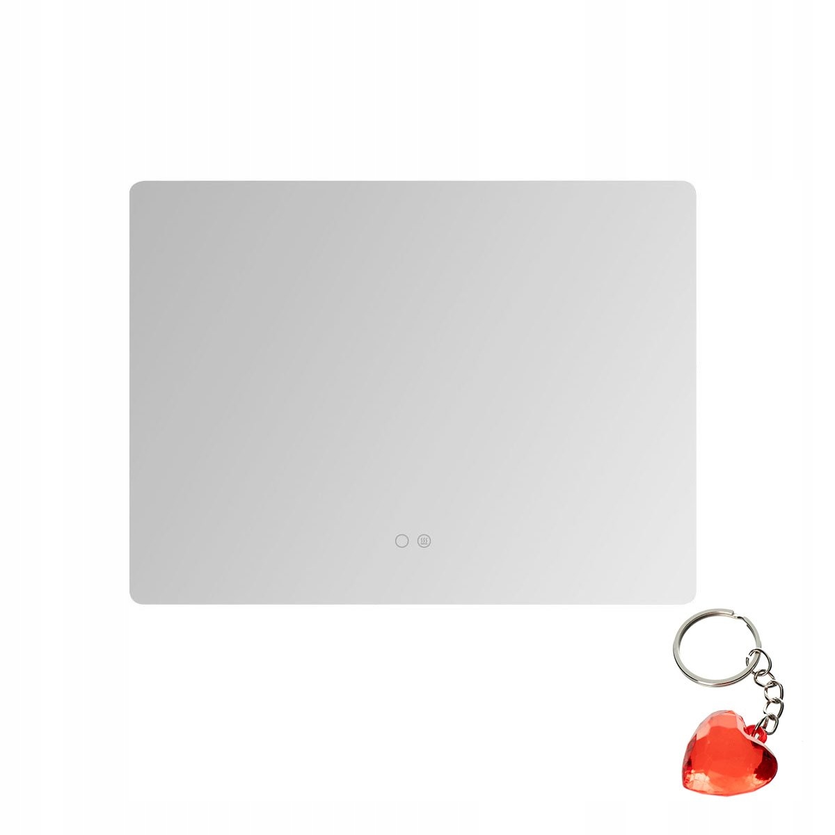 Obdĺžnikové vyhrievané kúpeľňové zrkadlo s Led podsvietením 24W D3001 Zu