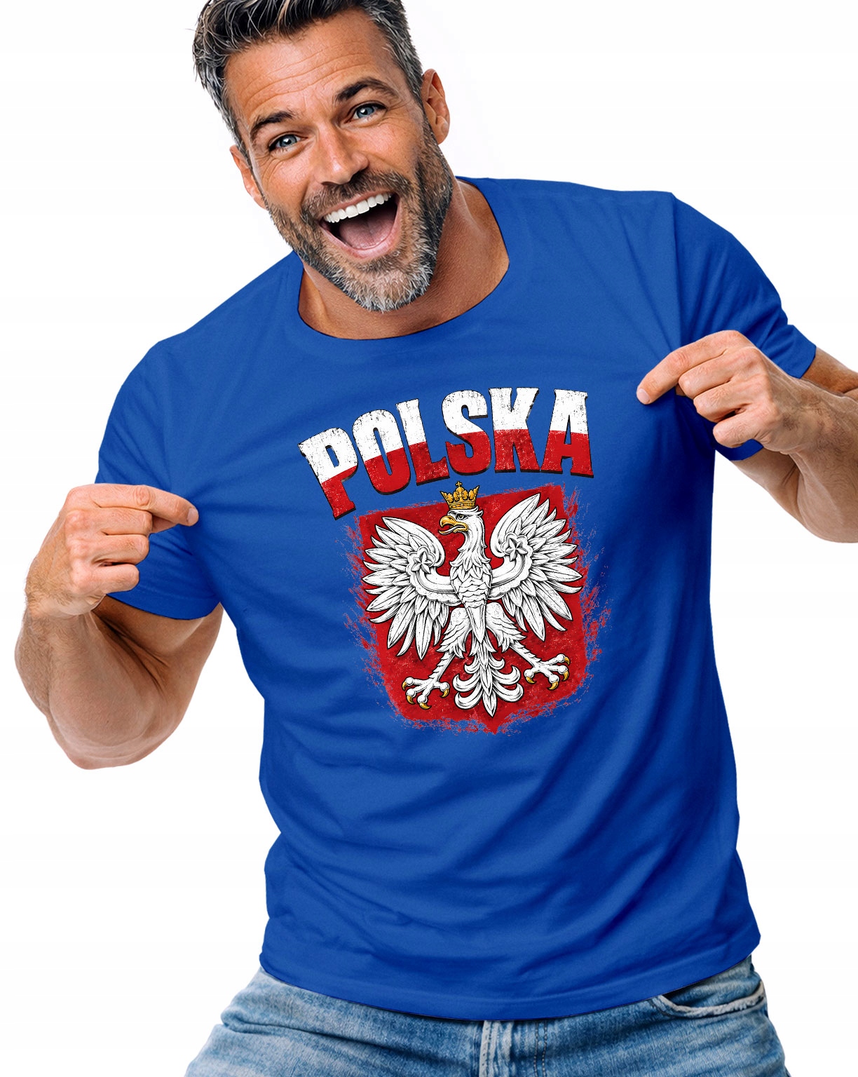 Tričko Tričko Pánské Polské Orel Bílé Červené Národní Barvy M