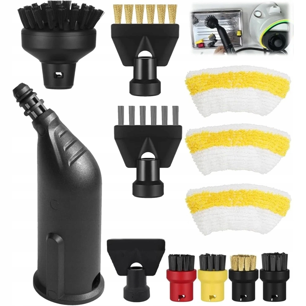 Sada Kartáčových Nástavců Pro Karcher Easyfix SC1 SC2 SC3 SC4 SC5 Mikrovlákno