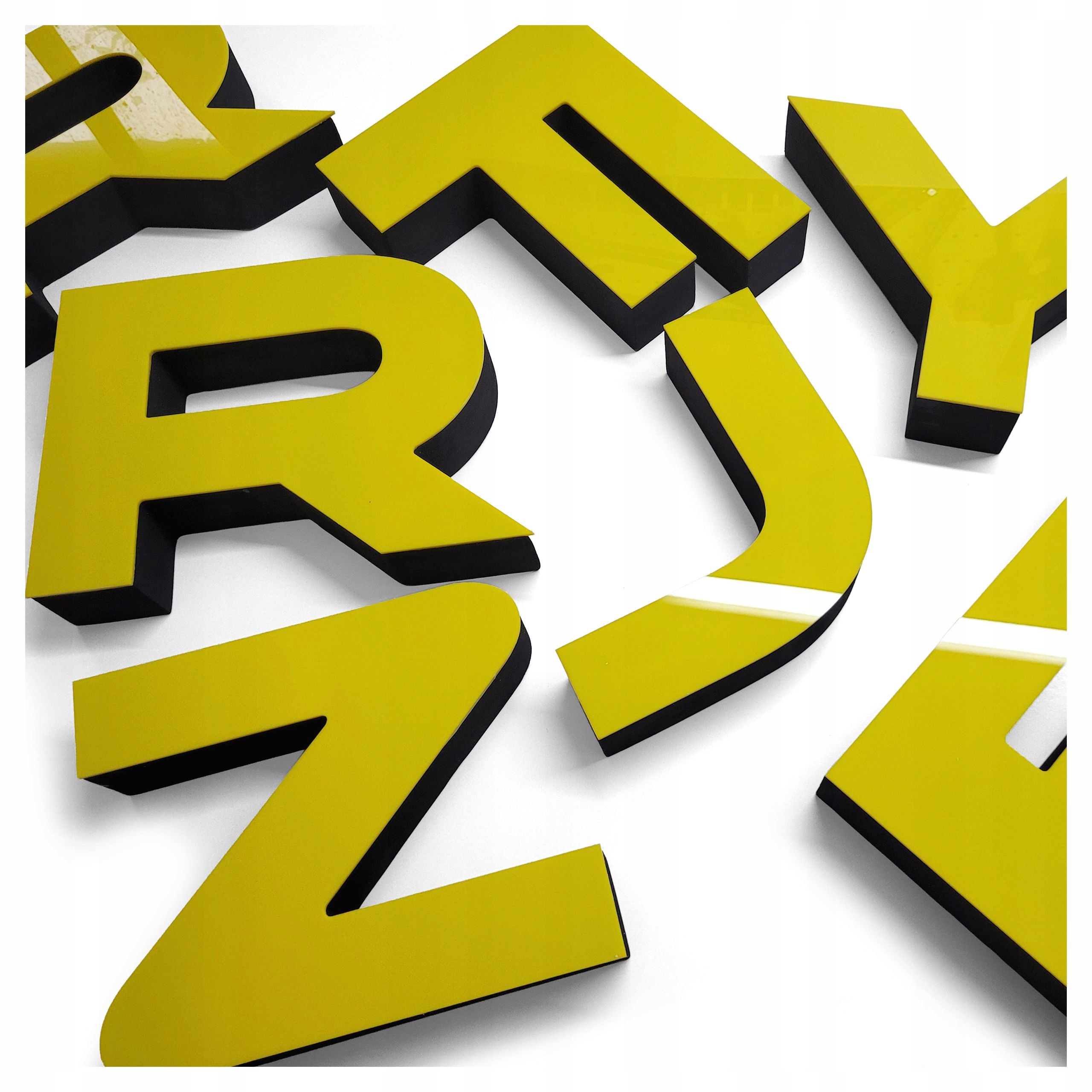 LITERY 3D LOGO STYRODUR PLEXI NAPIS NA ŚCIANĘ ELEWACJĘ DO SALONU